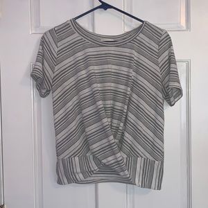 Grey and white shirt